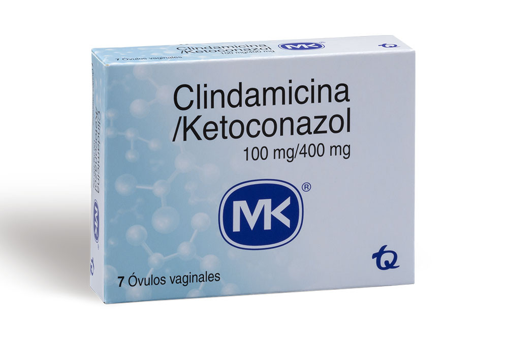 Clindamicina Ketoconazol 100/400 mg Caja Con 7 Óvulos