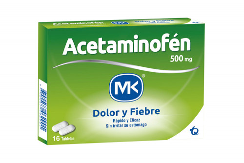 Acetaminofen MK 500 mg Caja...