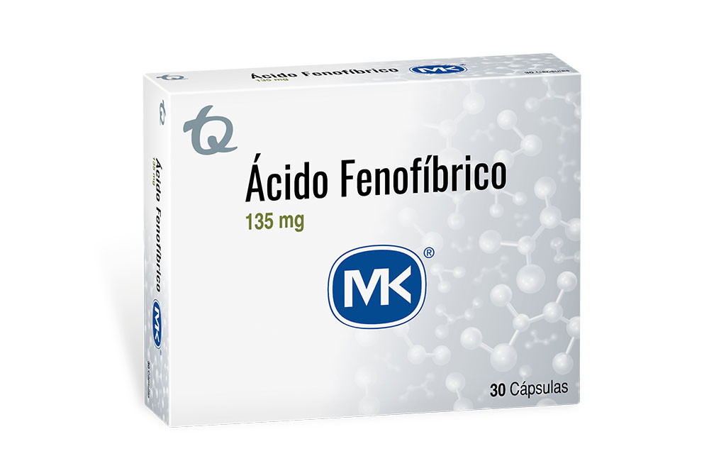 Ácido Fenofíbrico 135 mg Caja Con 30 Cápsulas