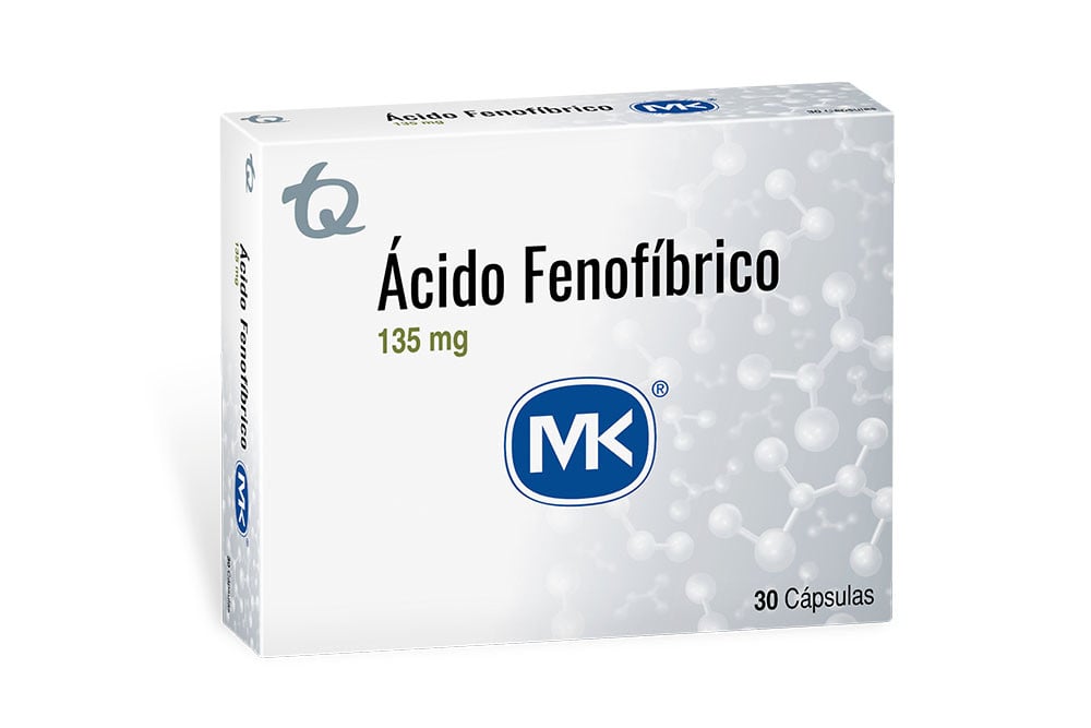 Ácido Fenofíbrico 135 Mg Caja Con 30 Cápsulas
