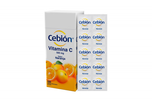 Cebión Naranja 500 Mg Sabor...