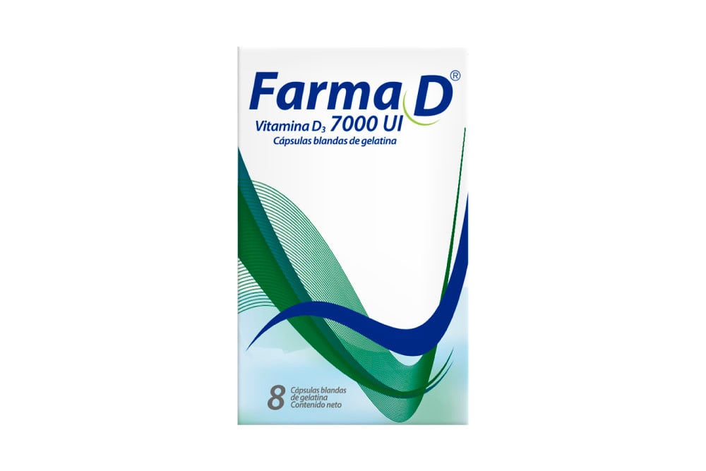 Farma D 7000 UI Caja Con 8 Cápsulas