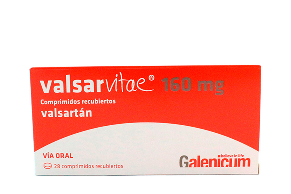 Valsarvitae 160 mg Caja Con 28 Comprimidos Recubiertos