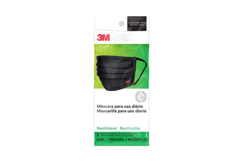 Mascarilla Reusable Negra 3M Caja Con 1 Unidad