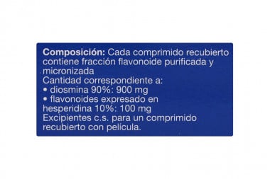 Daflon 1000 Mg Caja Con 30 Tabletas Recubiertas