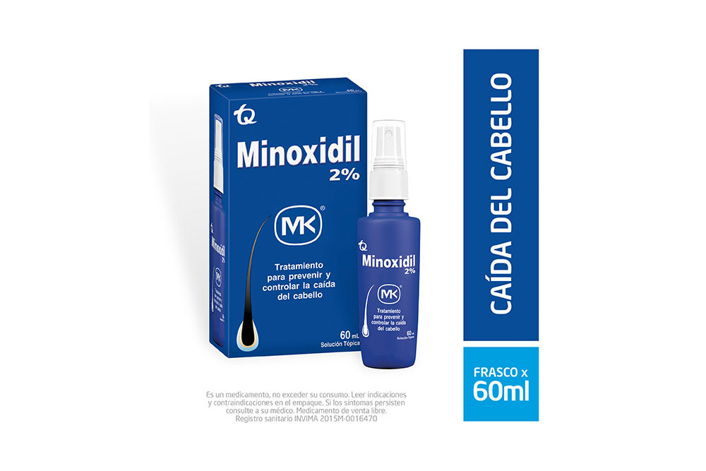 Minoxidil MK Caja Con Frasco Con 60 mL