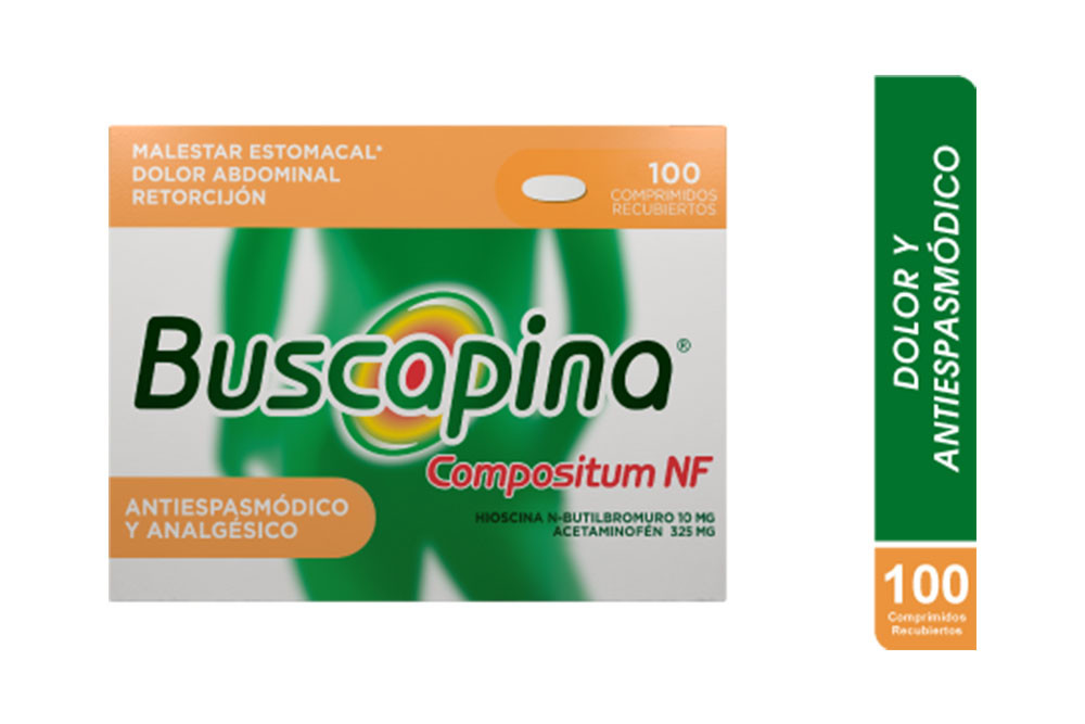 Buscapina Compositum NF 10 / 325 mg Caja Con 100 Comprimidos Recubiertos