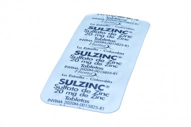 Sulzinc 20 Mg Caja Con 30 Tabletas Cubiertas