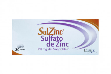 Sulzinc 20 mg Caja Con 30...