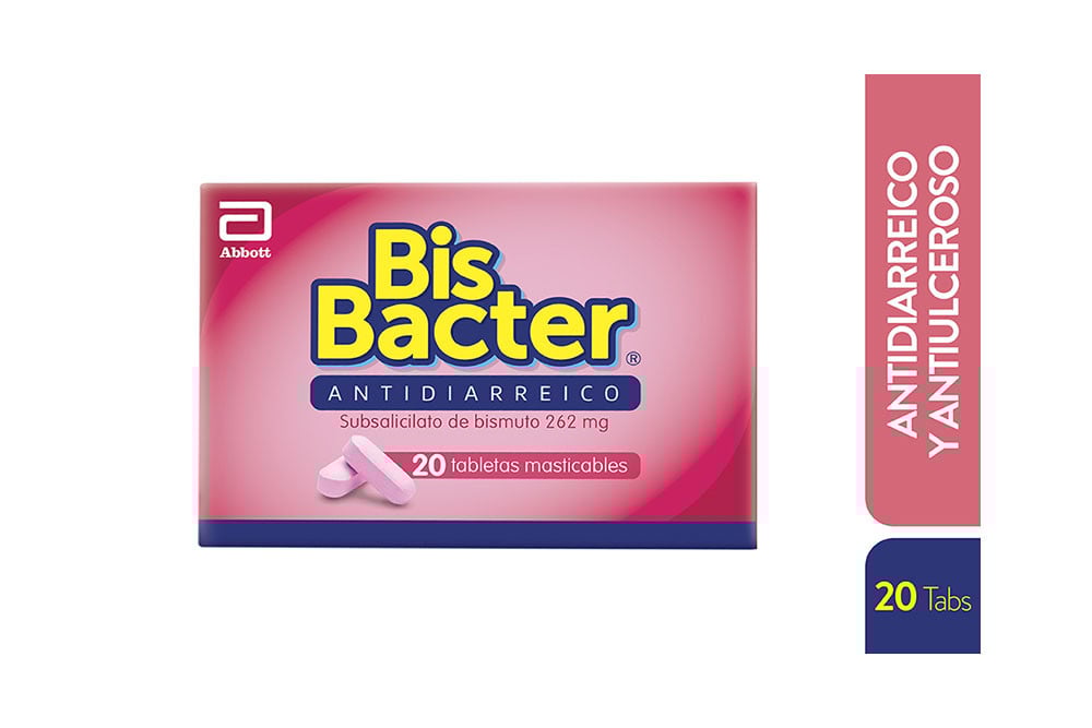 Bisbacter 262 Mg Caja Con 20 Tabletas Masticables