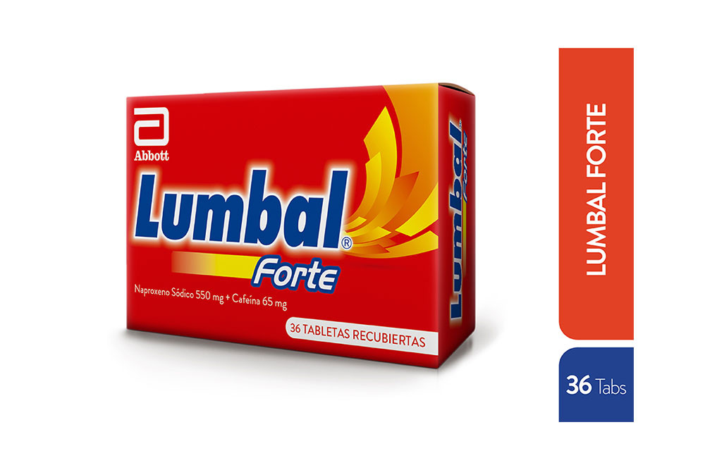 Lumbal Forte 550/ 65 mg Caja Con 36 Tabletas Recubiertas