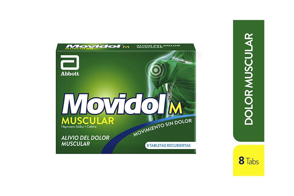Movidol M 220 /50 mg Caja Con 8 Tabletas