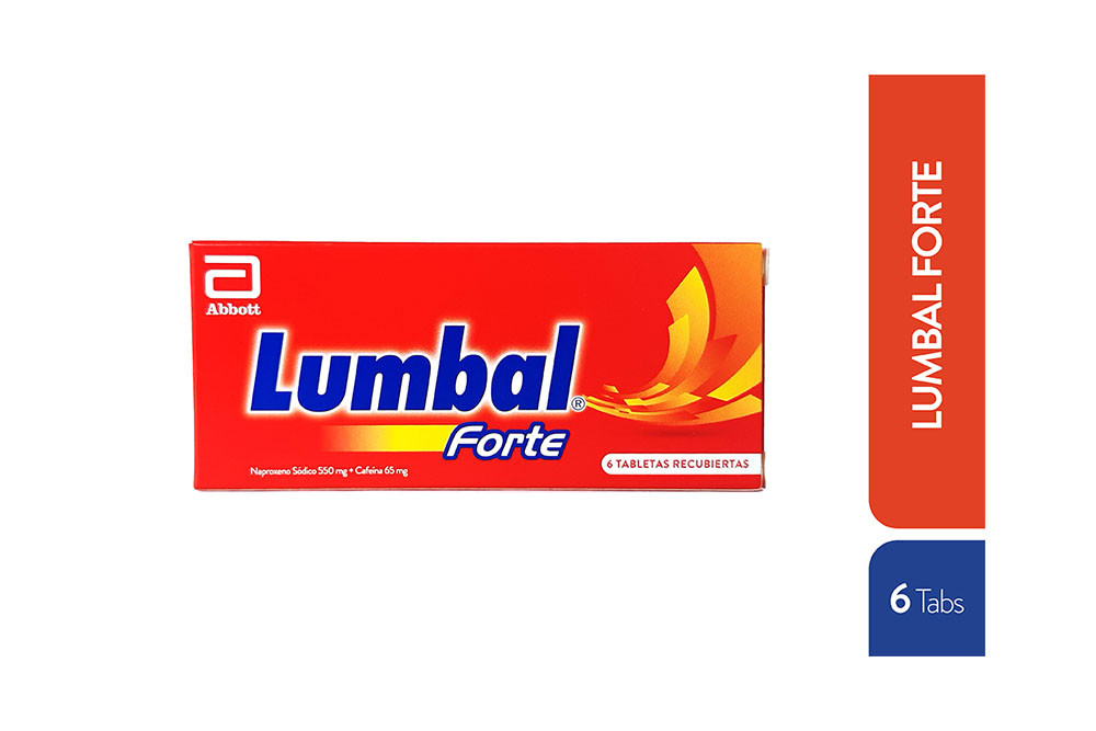 Lumbal Forte 550/ 65 mg Caja Con 6 Tabletas Recubiertas