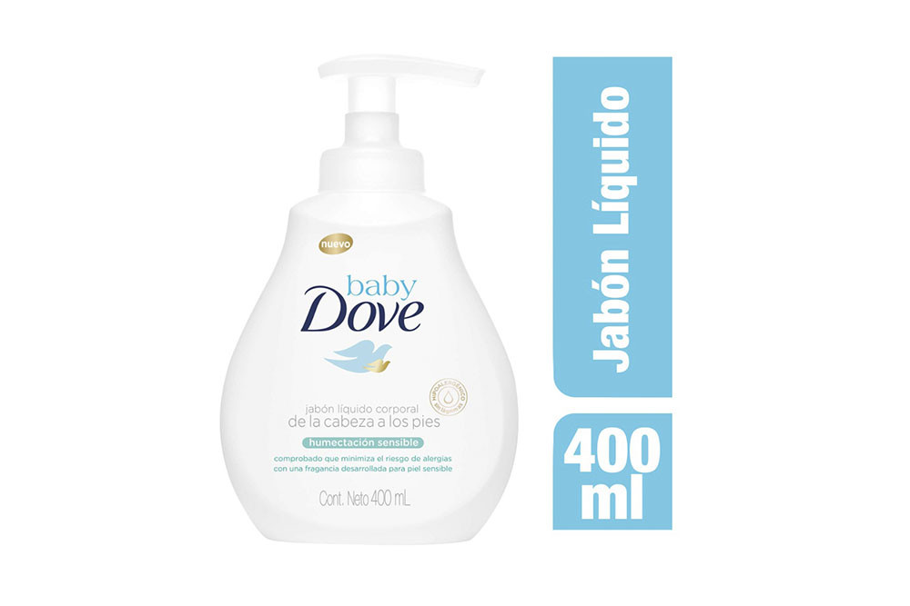 Jabón Dove Baby Humectación Sensible Frasco Con 400 mL