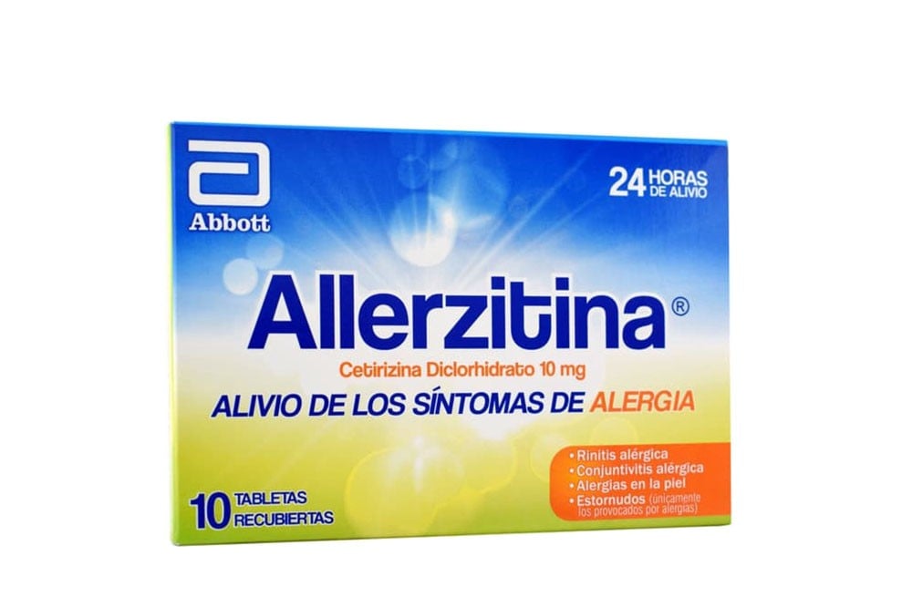 Allerzitina 10 mg Caja Con 10 Tabletas Recubiertas