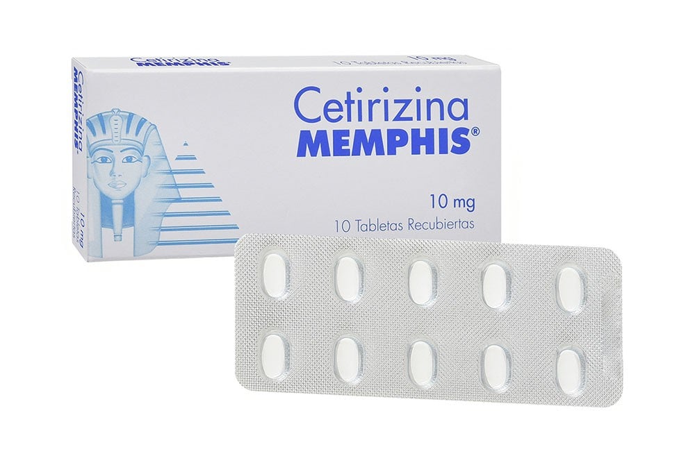 Cetirizina 10 Mg Memphis Caja Con 10 Tabletas