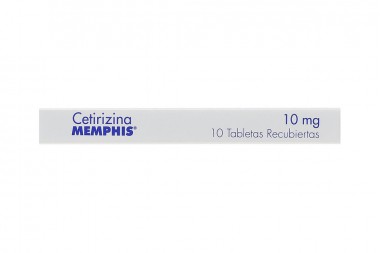 Cetirizina 10 Mg Memphis Caja Con 10 Tabletas