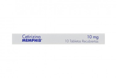 Cetirizina 10 mg Memphis Caja Con 10 Tabletas