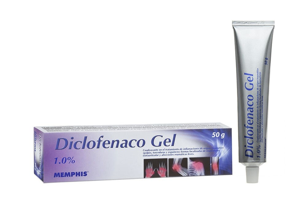 Diclofenaco Gel Memphis 1% Caja Con Tubo Con 50 g