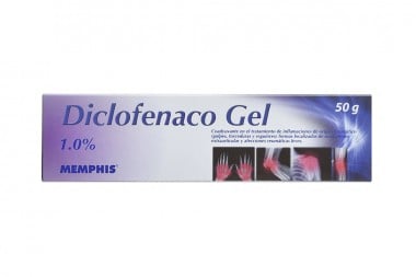 Diclofenaco Gel Memphis 1% Caja Con Tubo Con 50 G