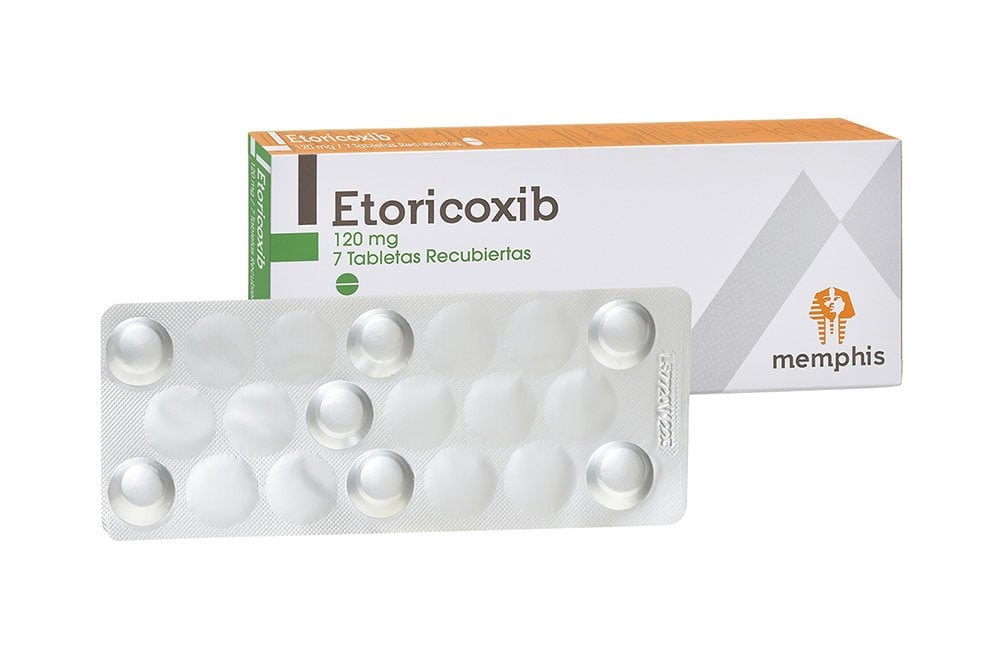 Etoricoxib 120 mg Caja Con 7 Tabletas Recubiertas