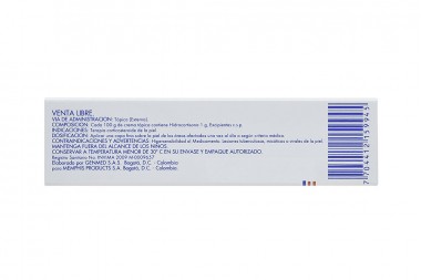 Hidrocortisona 1% Memphis Crema Tubo Con 15 G