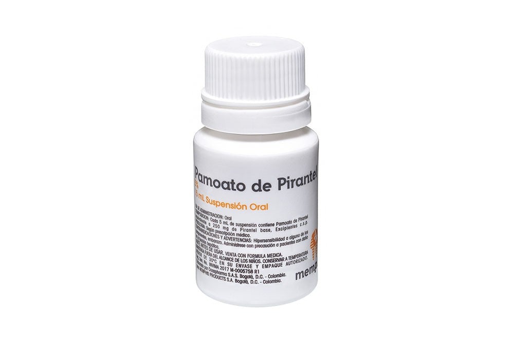 Pamoato De Pirantel 5% Suspensión Oral Frasco Con 15 Ml