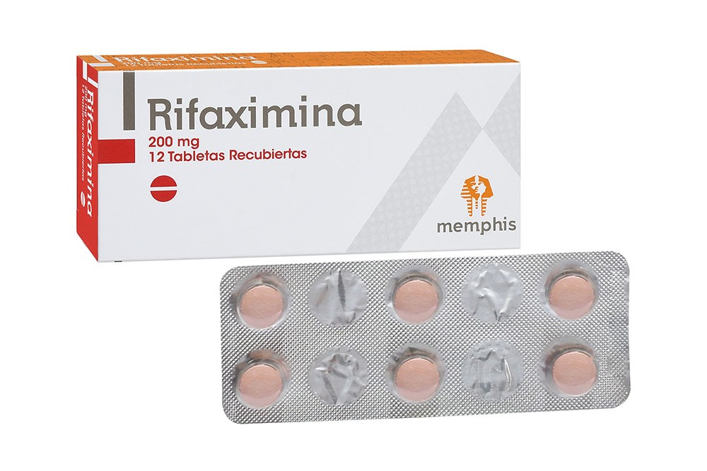 Rifaximina 200 mg Caja Con 12 Tabletas Recubiertas