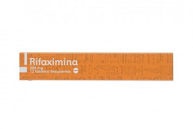 Rifaximina 200 mg Caja Con 12 Tabletas Recubiertas