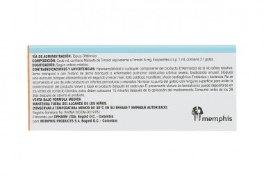Timolol 0,05% Solución Oftálmica Frasco Con 5 Ml