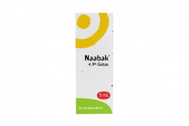 Naabak Gotas 4.9 % Caja Con Frasco Con 5 mL