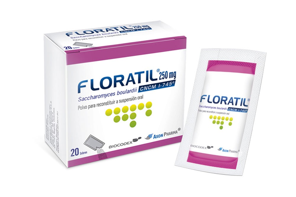 Floratil 250 mg En Polvo Caja Con 20 Sobres