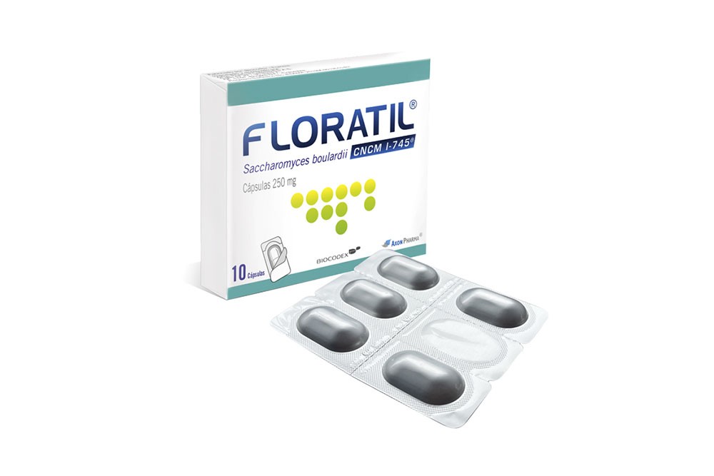 Floratil 250 mg Caja Con 10 Cápsulas