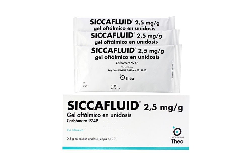 Siccafluid Gel Oftálmico 2,5 mg/ g Caja Con 30 Envases Unidosis