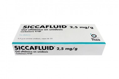 Siccafluid Gel Oftálmico 2,5 mg/ g Caja Con 30 Envases Unidosis