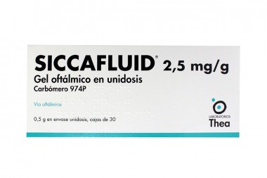 Siccafluid Gel Oftálmico 2,5 mg/ g Caja Con 30 Envases Unidosis