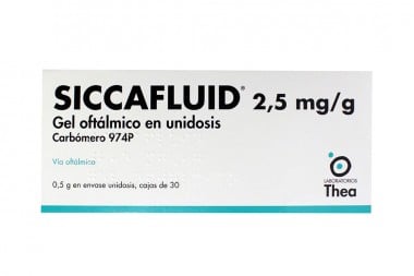 Siccafluid Gel Oftálmico 2,5 Mg/ G Caja Con 30 Envases Unidosis