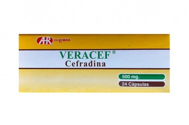 Veracef 500 mg Caja Con 24 Cápsulas
