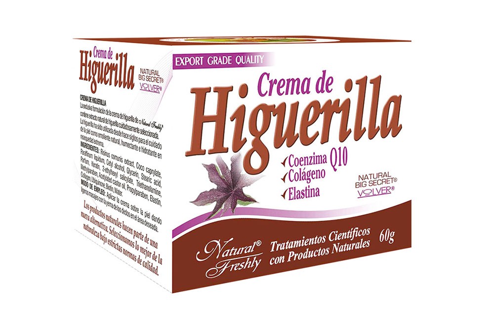 Crema De Higuerilla Con Colágeno Y Elastina Pote Con 60 g