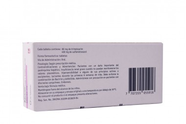 Bactrim 400/ 80 mg Caja Con 20 Tabletas