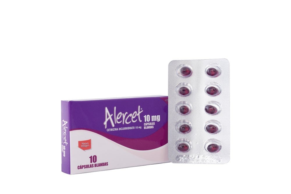 Alercet 10 Mg Caja Con 10 Cápsulas Blandas