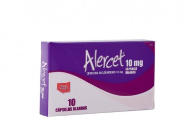 Alercet 10 mg Caja Con 10 Cápsulas Blandas