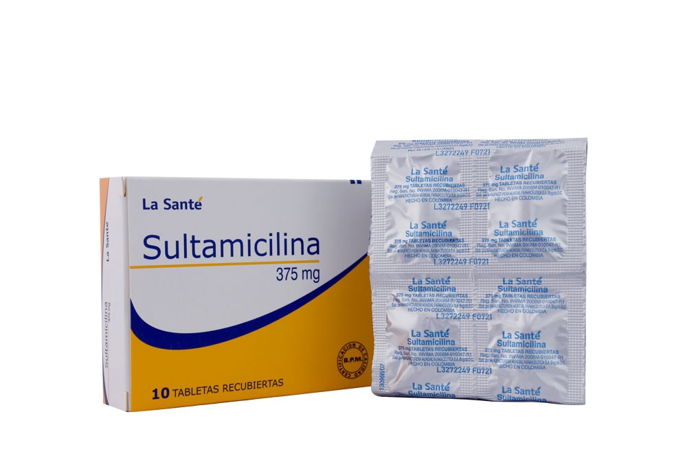 Sultamicilina 375 mg Caja Con 10 Tabletas