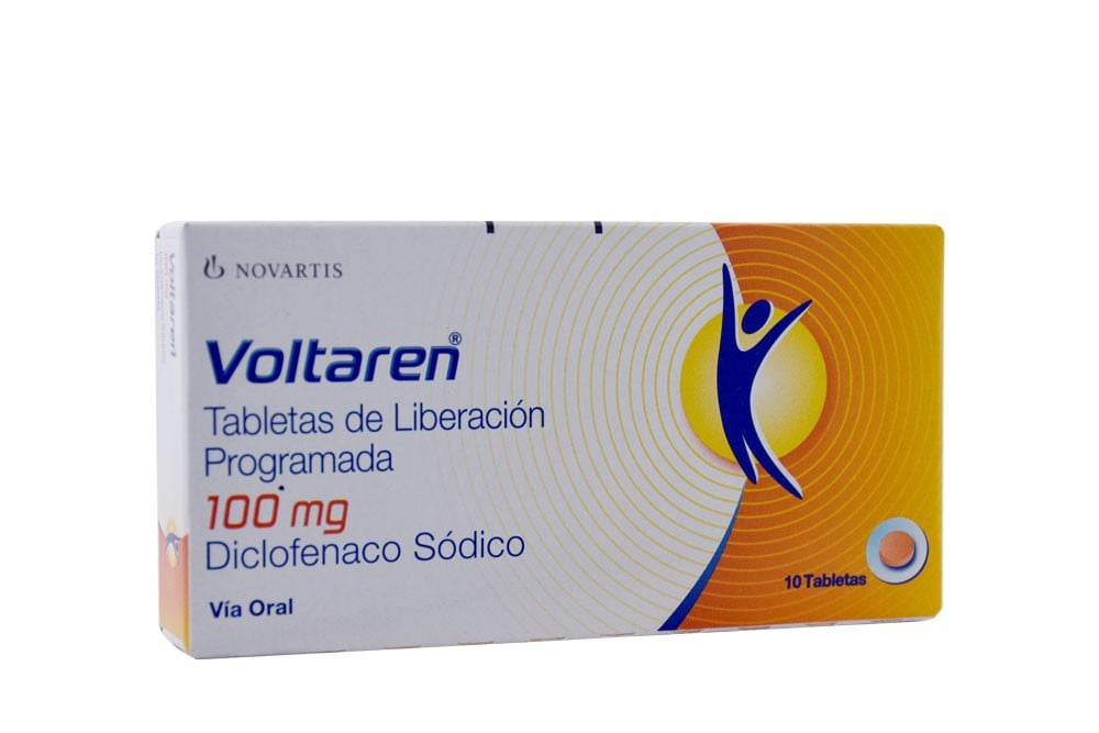Voltaren Retard 100 Mg Caja Con 10 Grageas