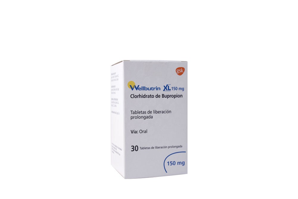 Wellbutrin XL 150 mg Frasco Con 30 Tabletas