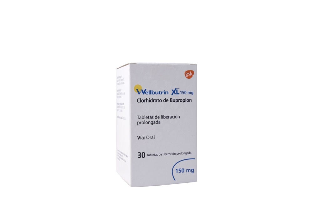 Wellbutrin Xl 150 Mg Frasco Con 30 Tabletas
