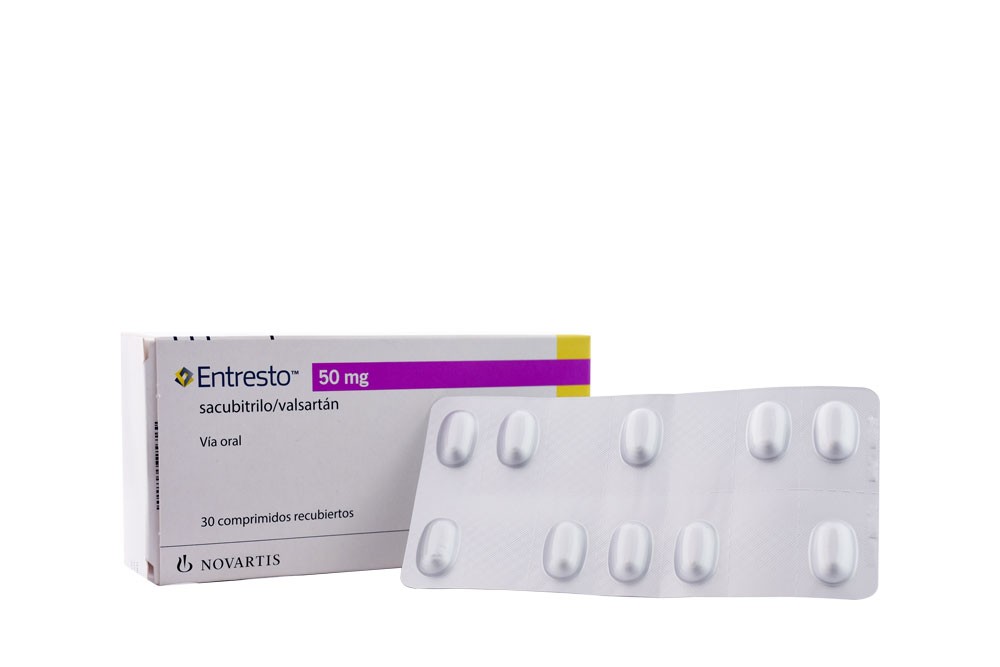 Entresto 50 mg Caja Con 30 Comprimidos Recubiertos