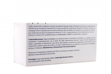 Entresto 200 mg Caja Con 60 Comprimidos Recubiertos