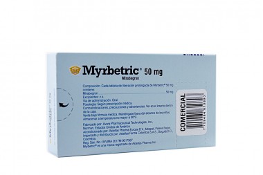 Myrbetric 50 mg Caja Con 30 Tabletas De Liberación Prolongada