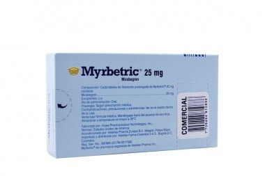 Myrbetric 25 Mg Oral Caja Con 30 Tabletas